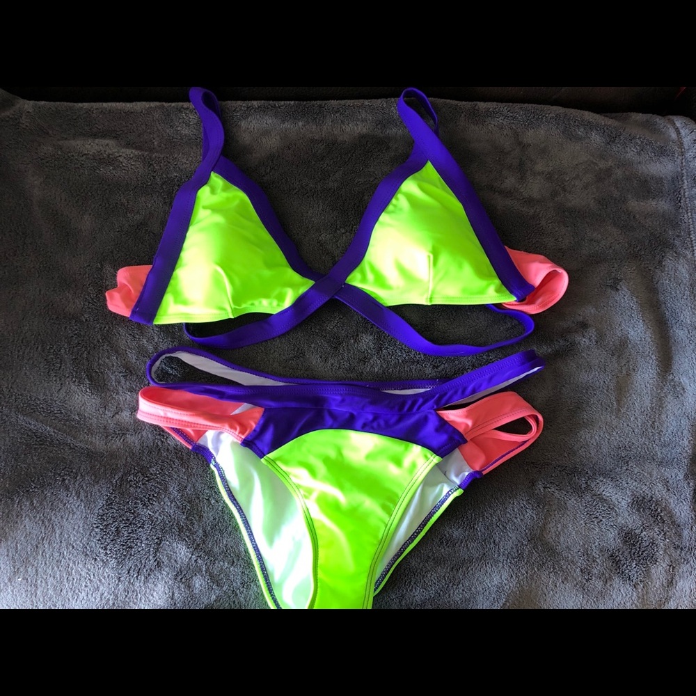 Color Block Bikini. NWOT